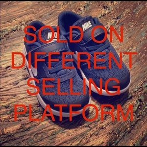 Nike Flex Contact NEW Blue White size 8C toddler